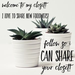 Welcome to my closet!